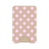 Brown Sugar Polka Dot MagSafe Wallet
