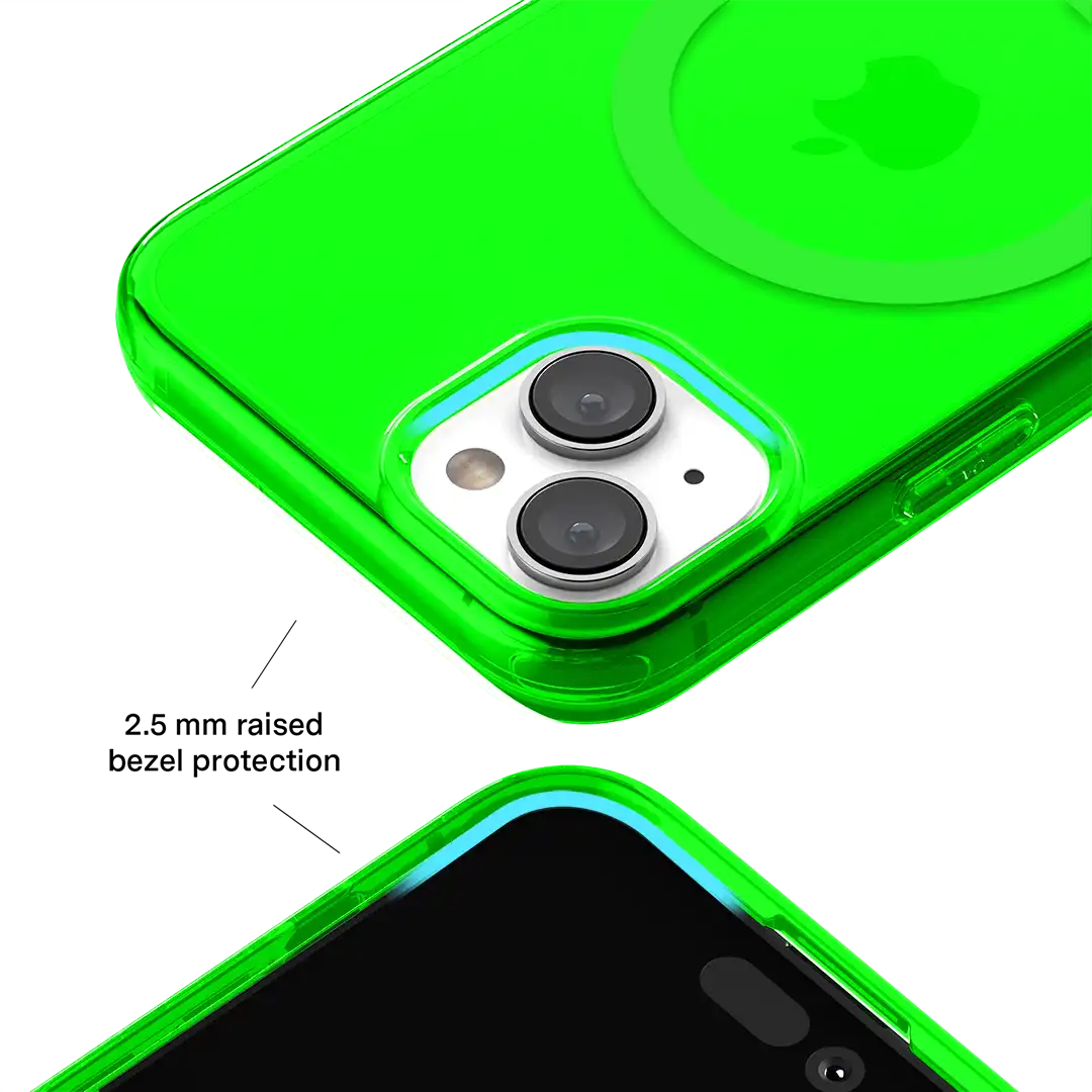 Neon Green Clear iPhone Case