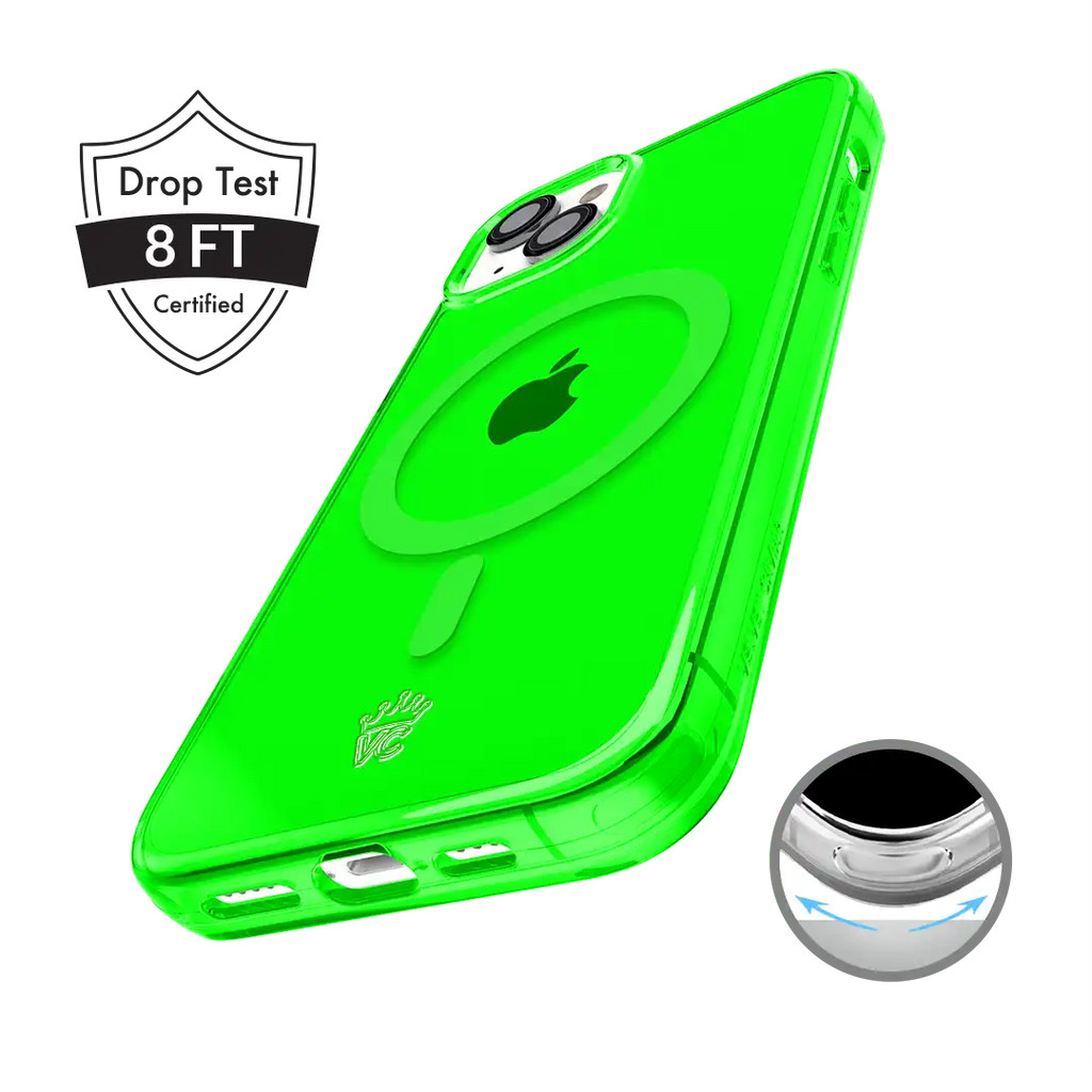 Neon Green Clear iPhone Case