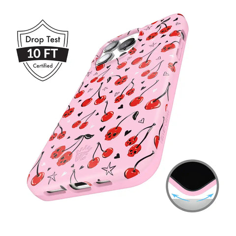 Sour Cherry Skulls iPhone Case