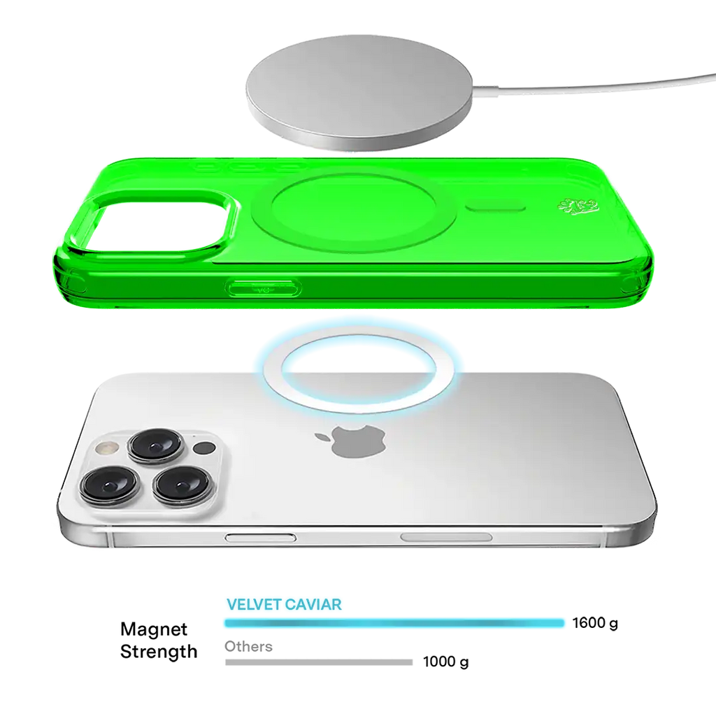 Neon Green Clear iPhone Case