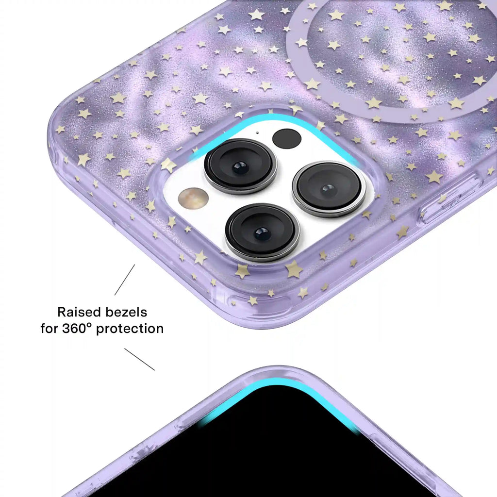 Lilac Celestial Stars iPhone Case