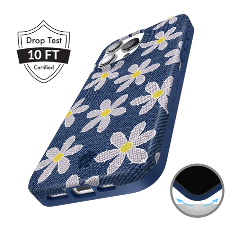 Denim Daisy iPhone Case