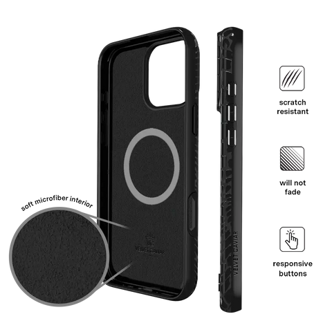 Black Croc iPhone Case