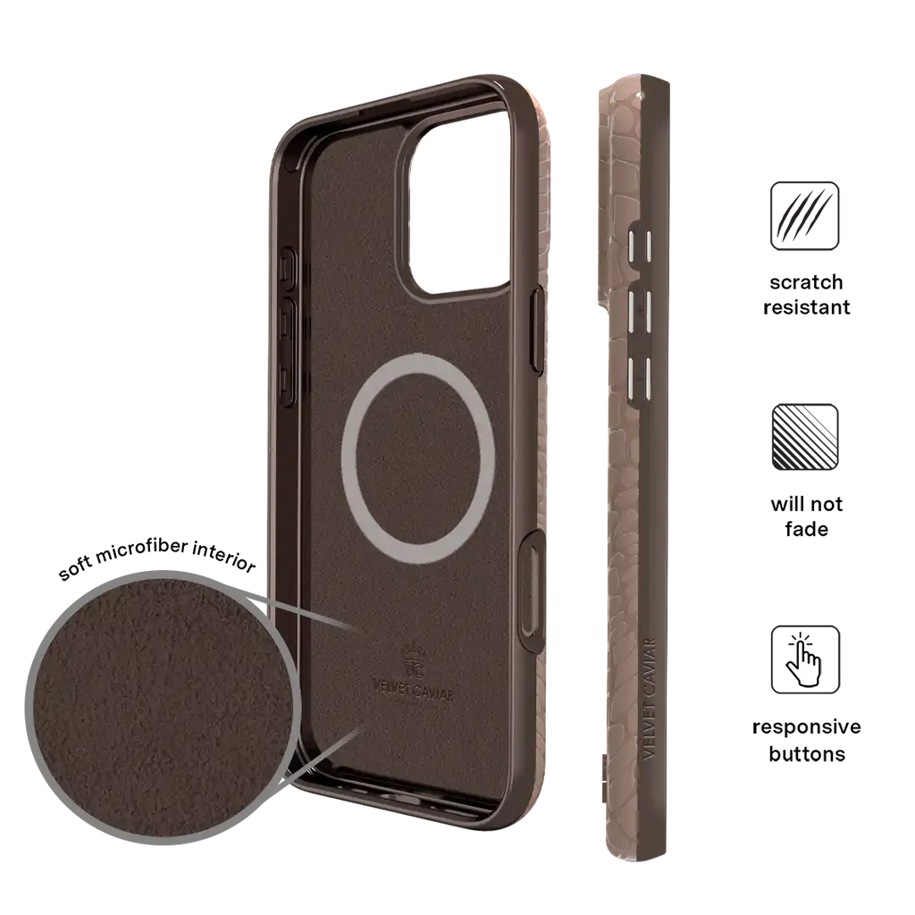 Khaki Croc iPhone Case