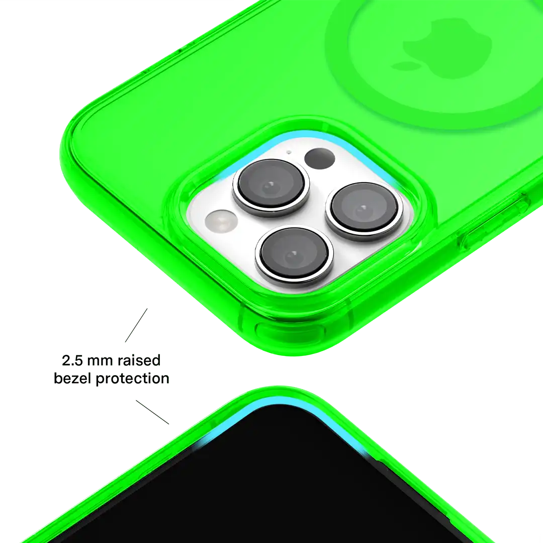 Neon Green Clear iPhone Case