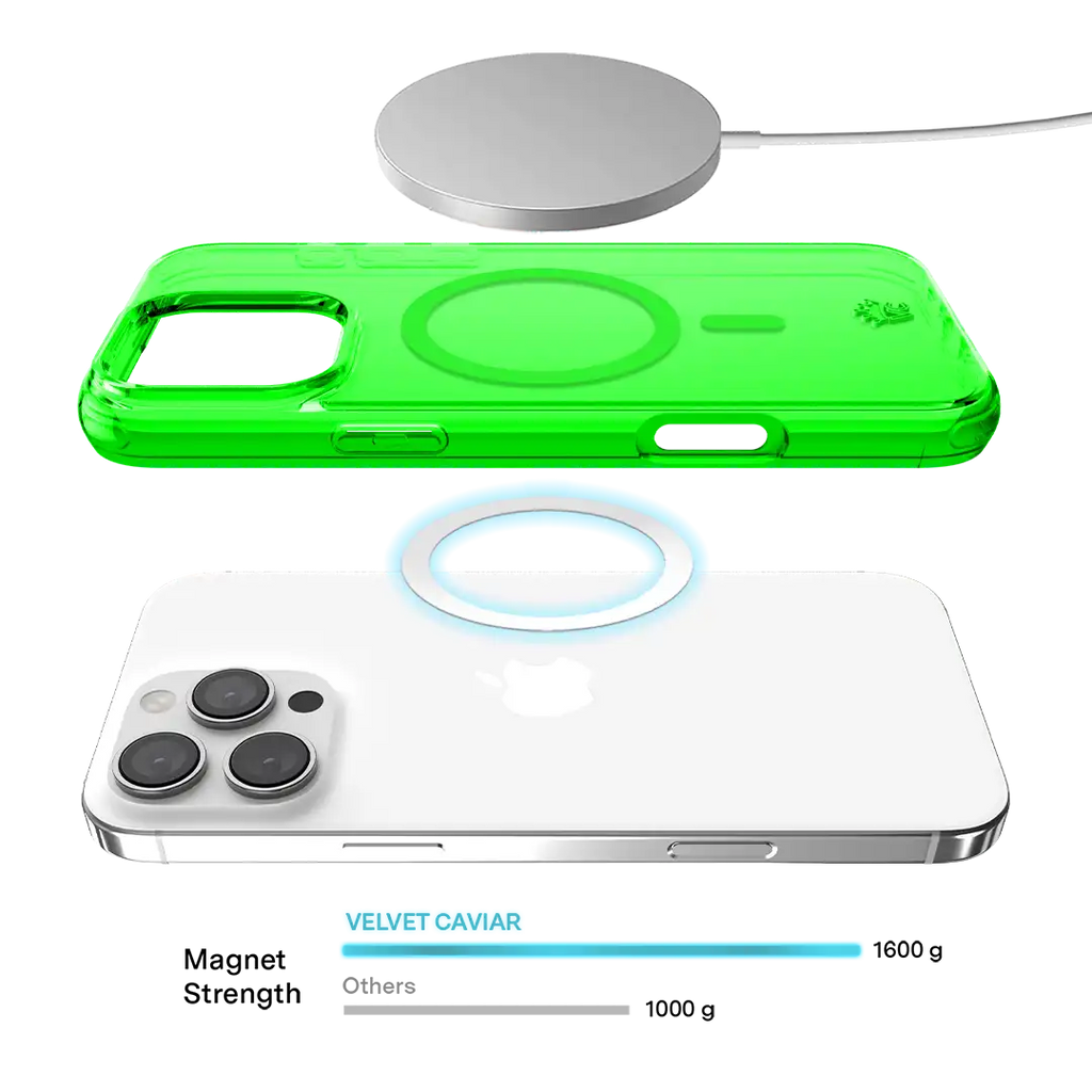 Neon Green Clear iPhone Case