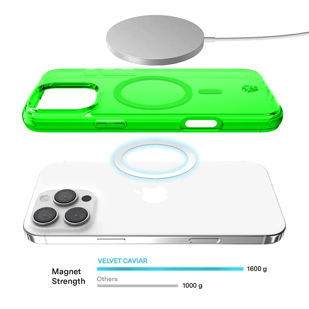 Neon Green Clear iPhone Case