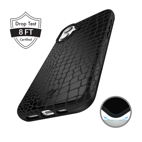 Black Croc iPhone Case