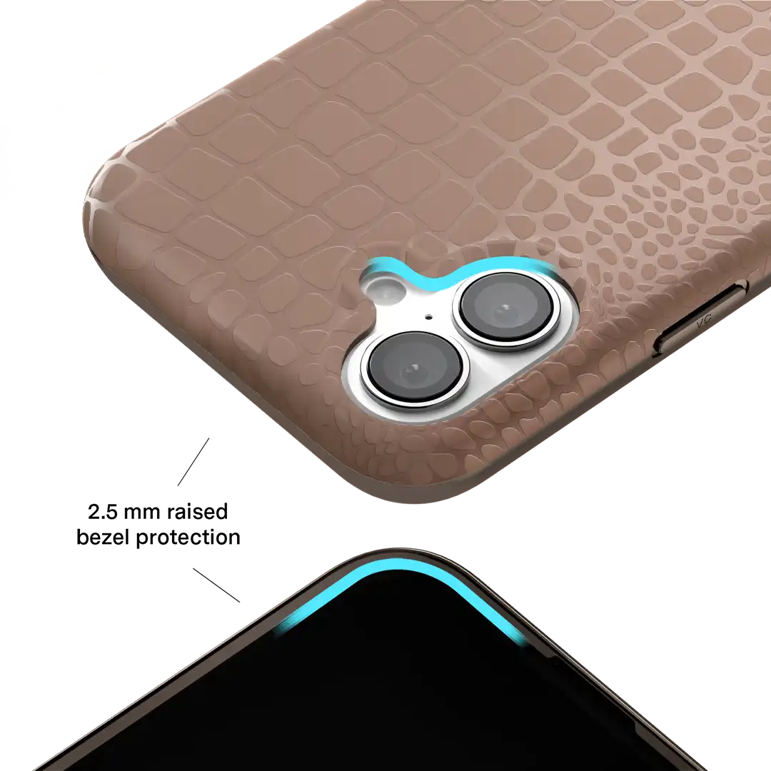 Khaki Croc iPhone Case