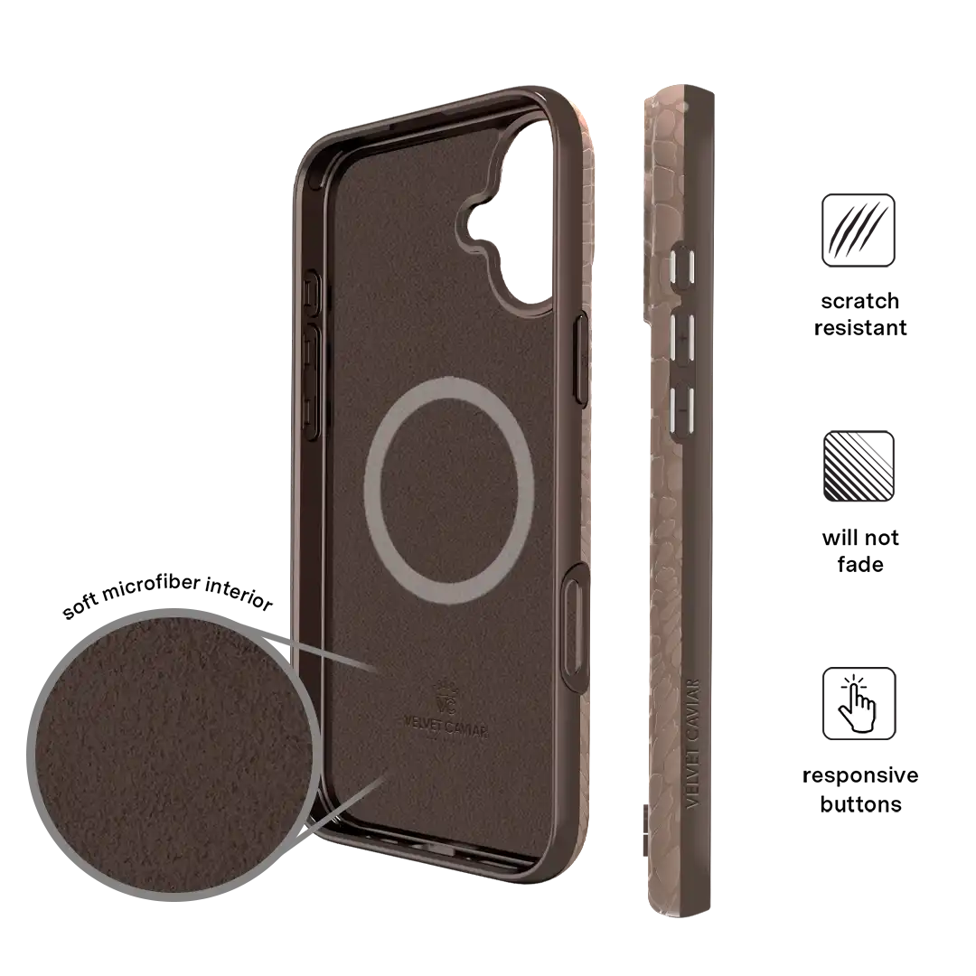 Khaki Croc iPhone Case