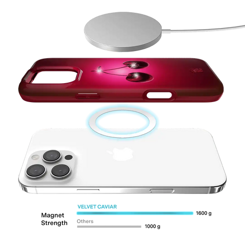 Black Cherry Crystal iPhone Case