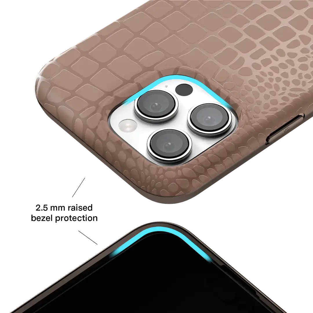 Khaki Croc iPhone Case