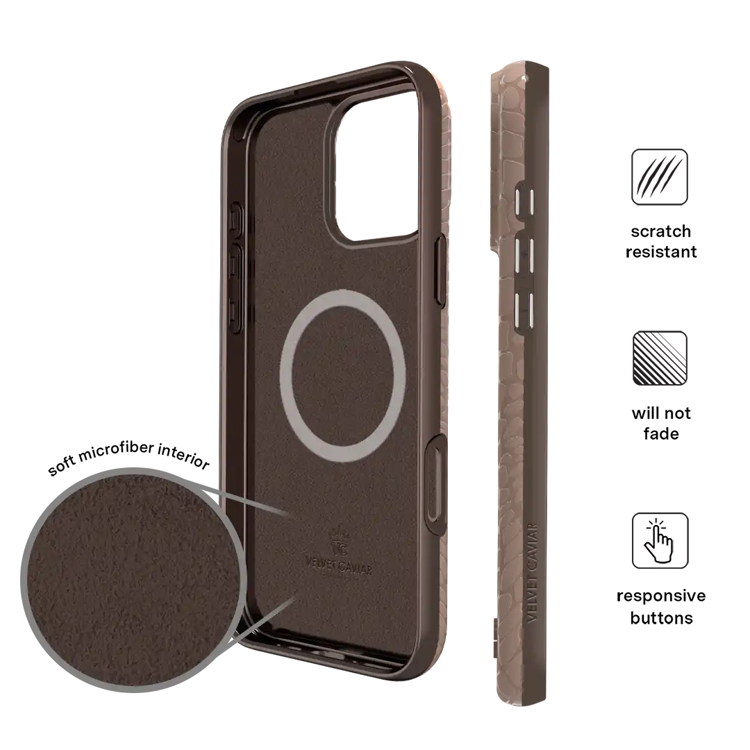 Khaki Croc iPhone Case