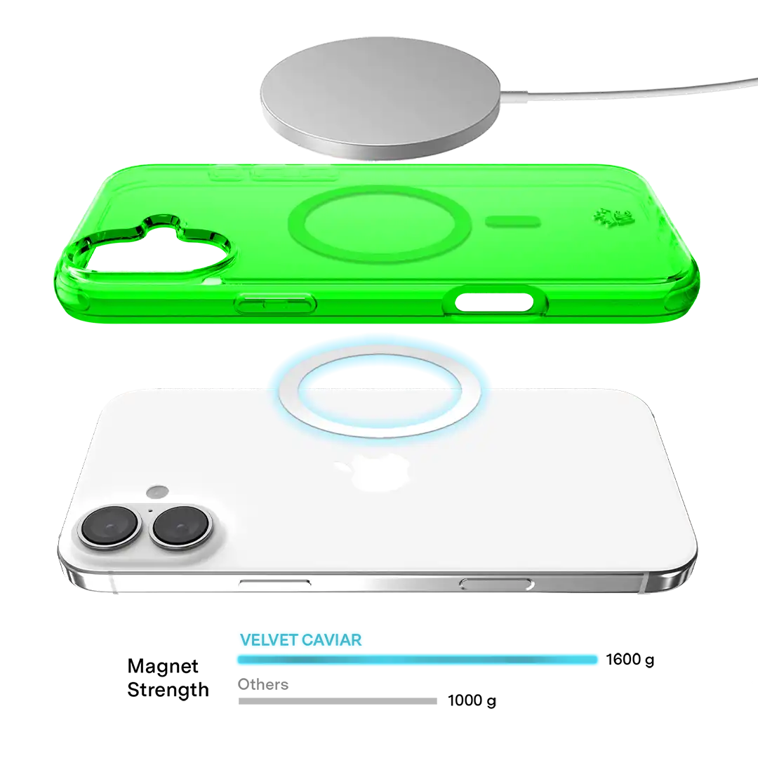 Neon Green Clear iPhone Case