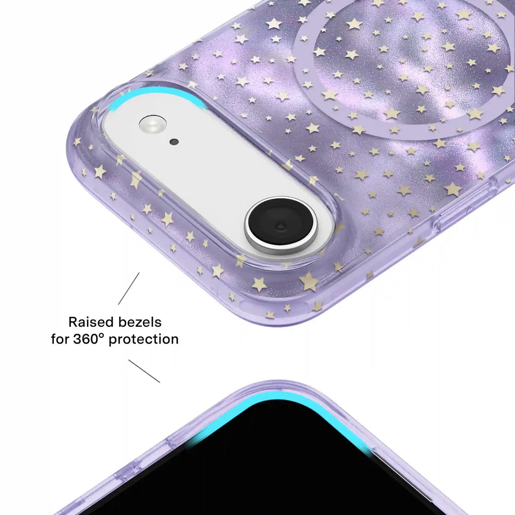 Lilac Celestial Stars iPhone Case