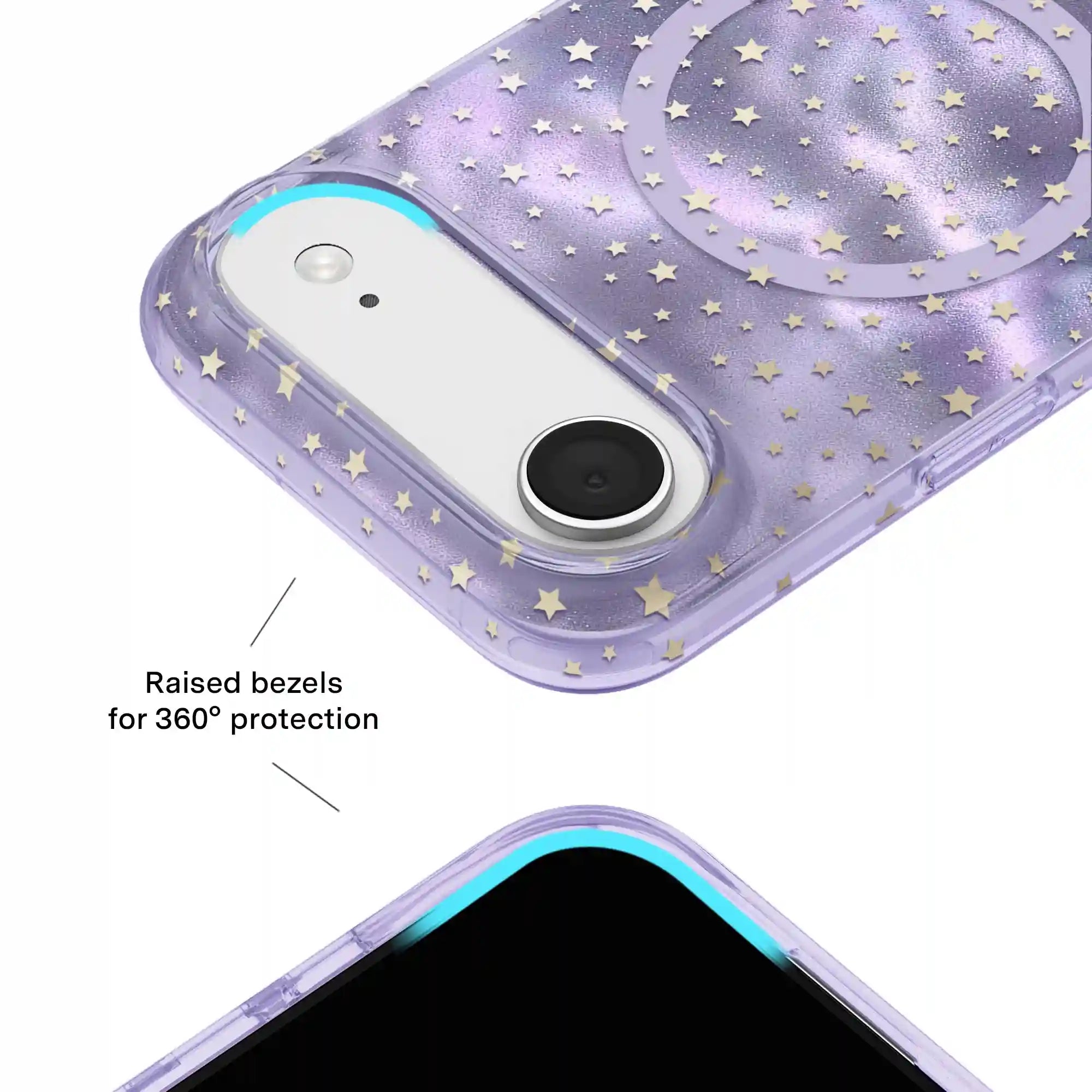 Lilac Celestial Stars iPhone Case