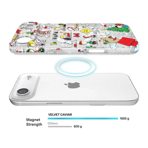 Snoopy Christmas Glitter iPhone Case