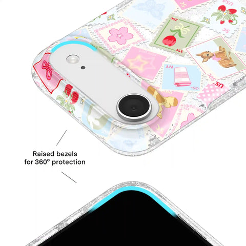 Spring Whimsy Stamps Glitter iPhone Case