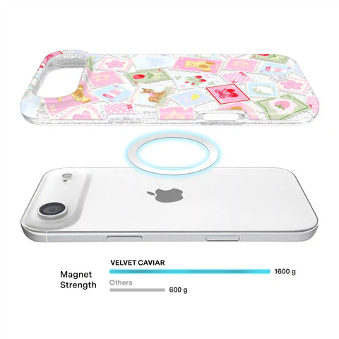 Spring Whimsy Stamps Glitter iPhone Case