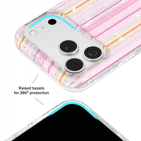Sunkissed Stripes Glitter iPhone Case