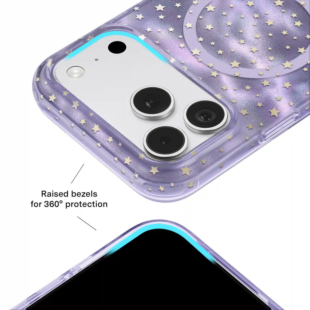 Lilac Celestial Stars iPhone Case