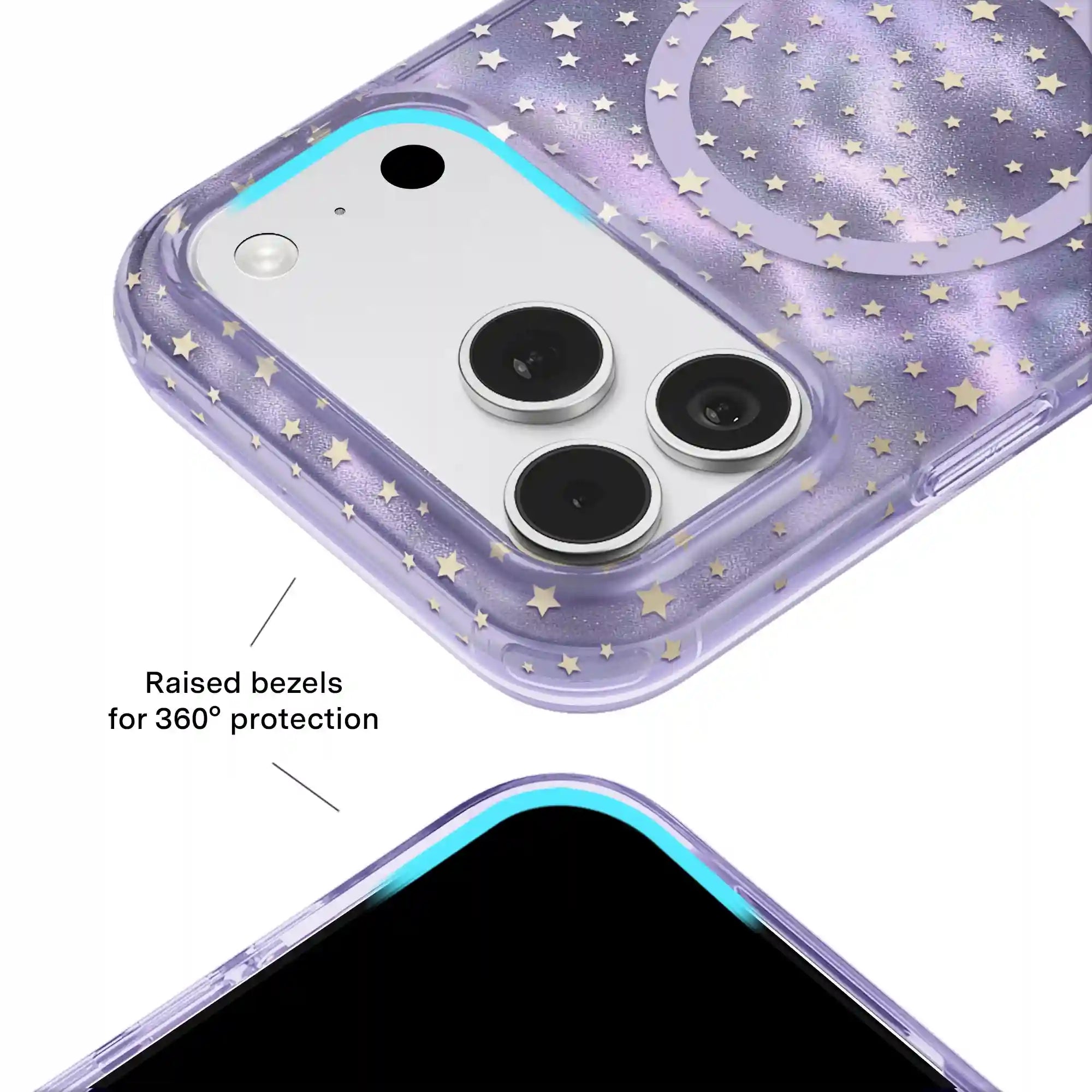 Lilac Celestial Stars iPhone Case