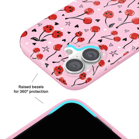 Sour Cherry Skulls iPhone Case