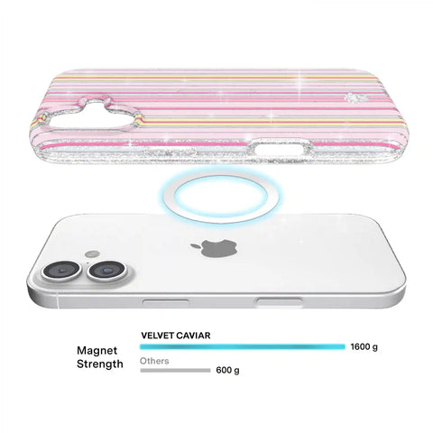 Sunkissed Stripes Glitter iPhone Case