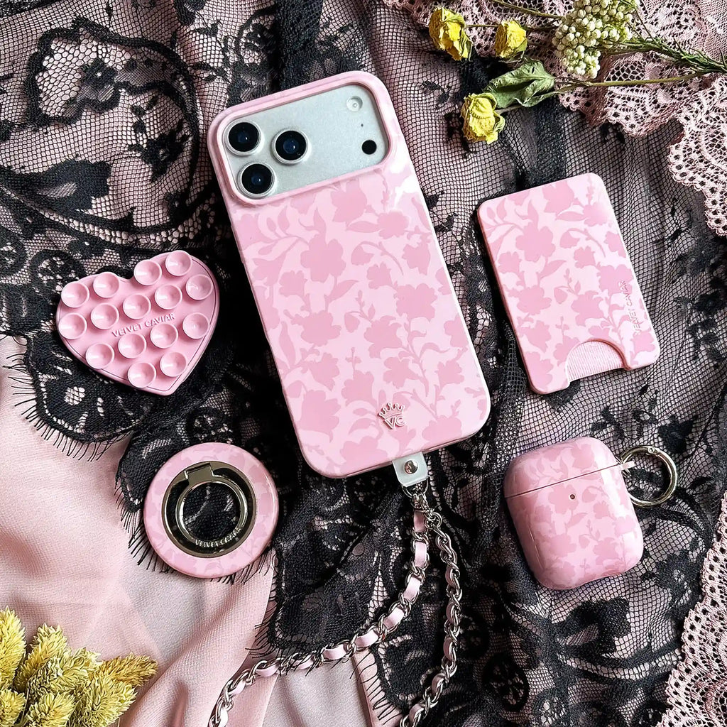 Magical Mauve Floral MagSafe Grip Ring