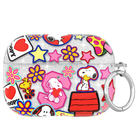 Snoopy Patchwork Glitter AirPod Case
