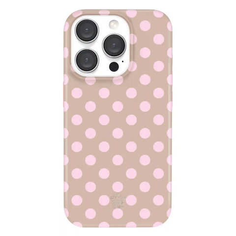 Brown Sugar Polka Dot iPhone Case