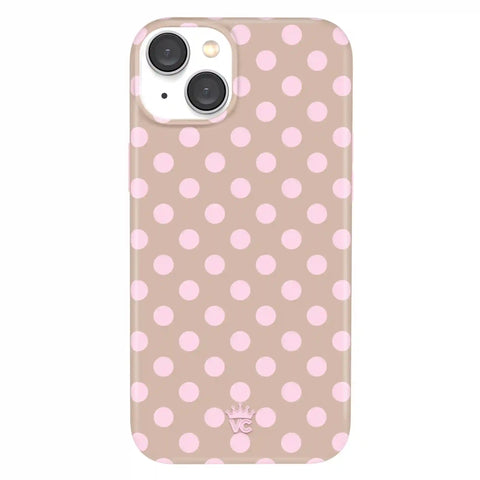 Brown Sugar Polka Dot iPhone Case