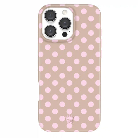 Brown Sugar Polka Dot iPhone Case