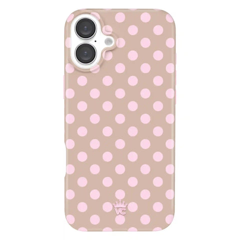 Brown Sugar Polka Dot iPhone Case