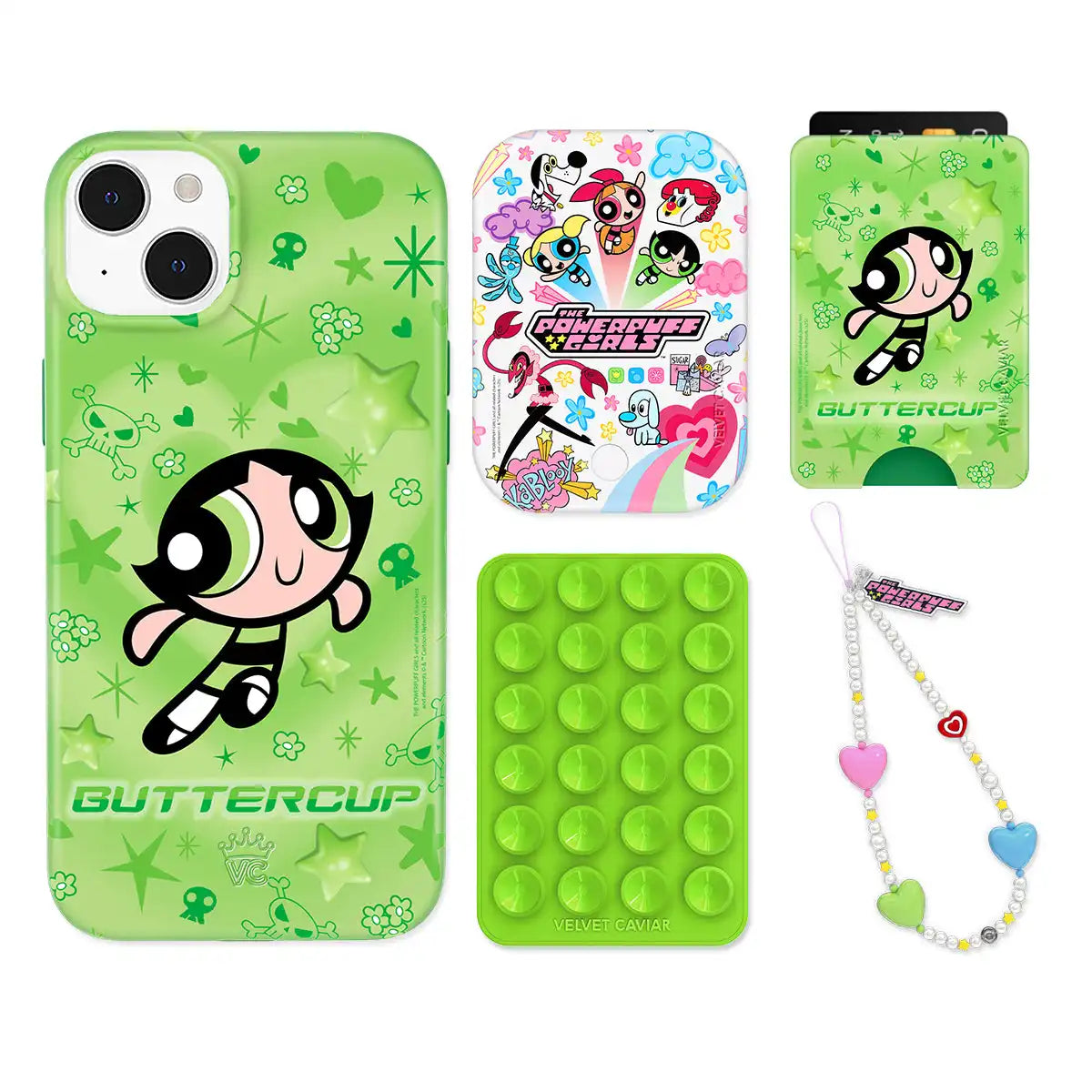 The Powerpuff Girls Buttercup iPhone Bundle Set - Wallet