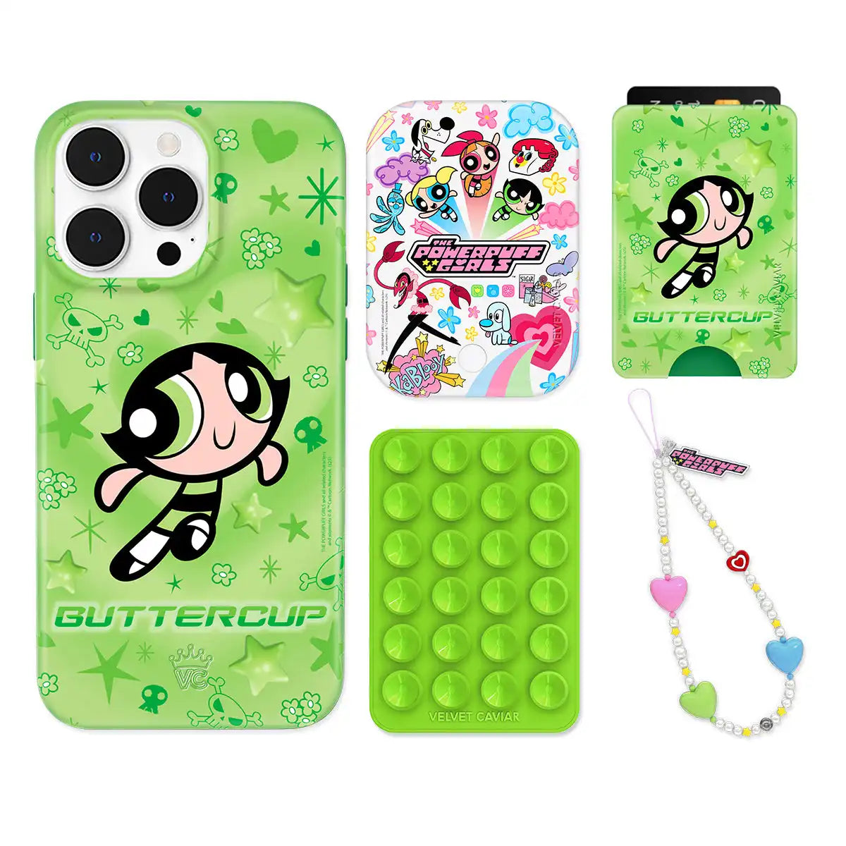 The Powerpuff Girls Buttercup iPhone Bundle Set - Wallet