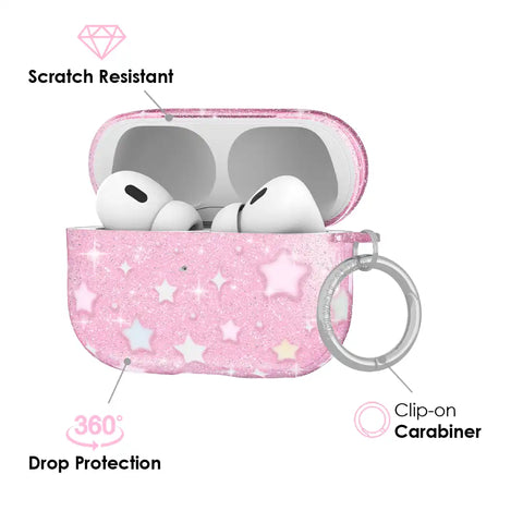 Falling Star Glitter AirPod Case