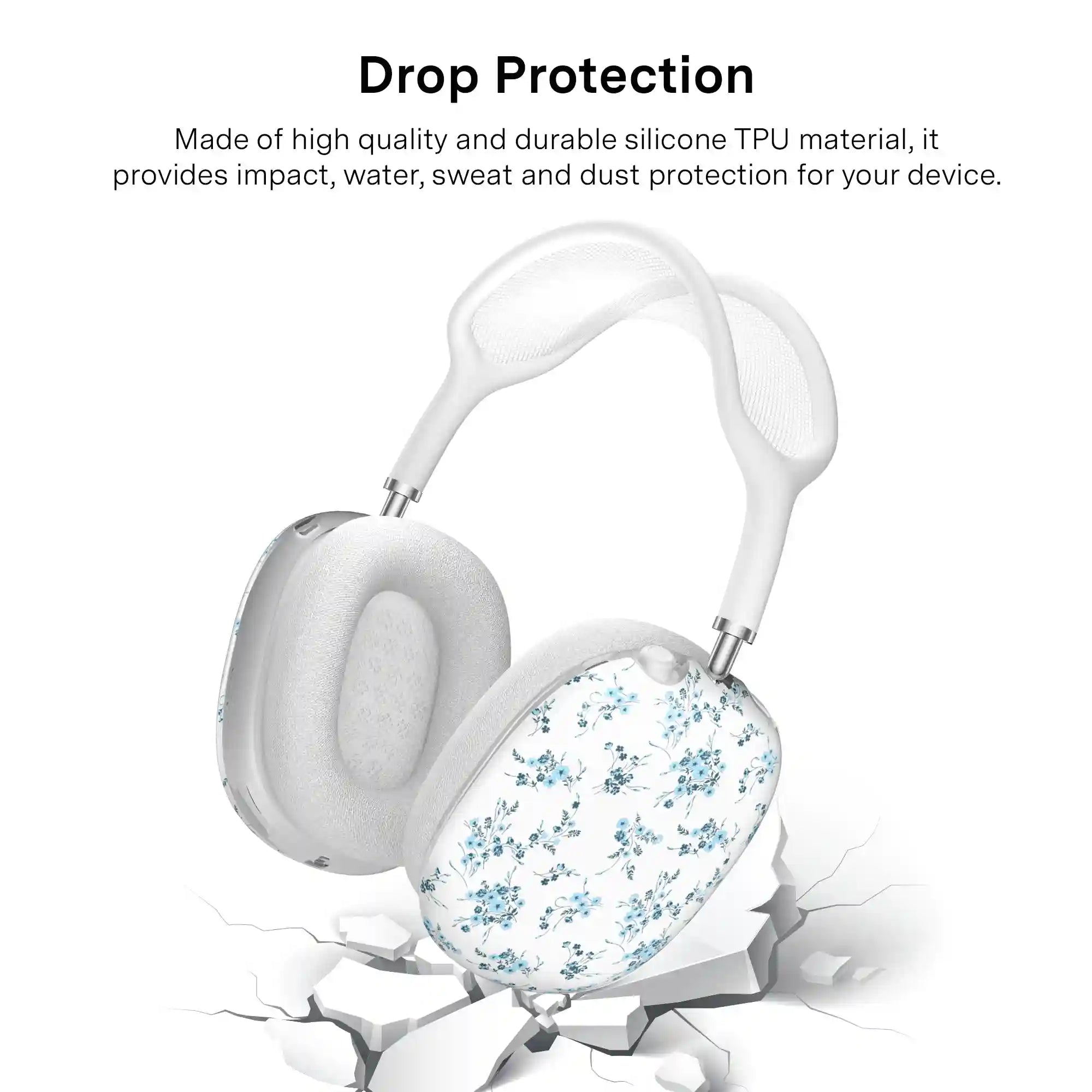 French Blue Floral AirPod Max Case