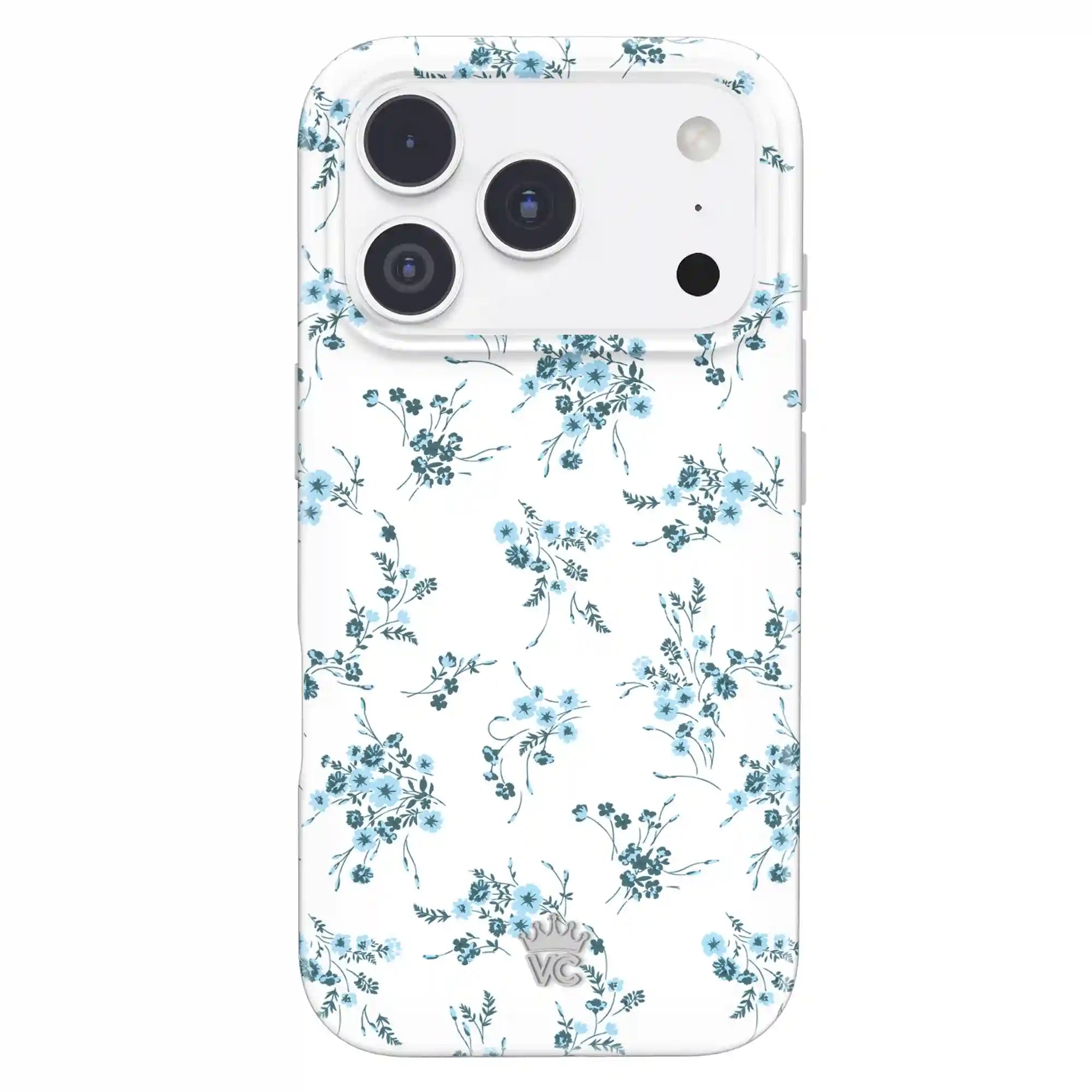 French Blue Floral iPhone Case
