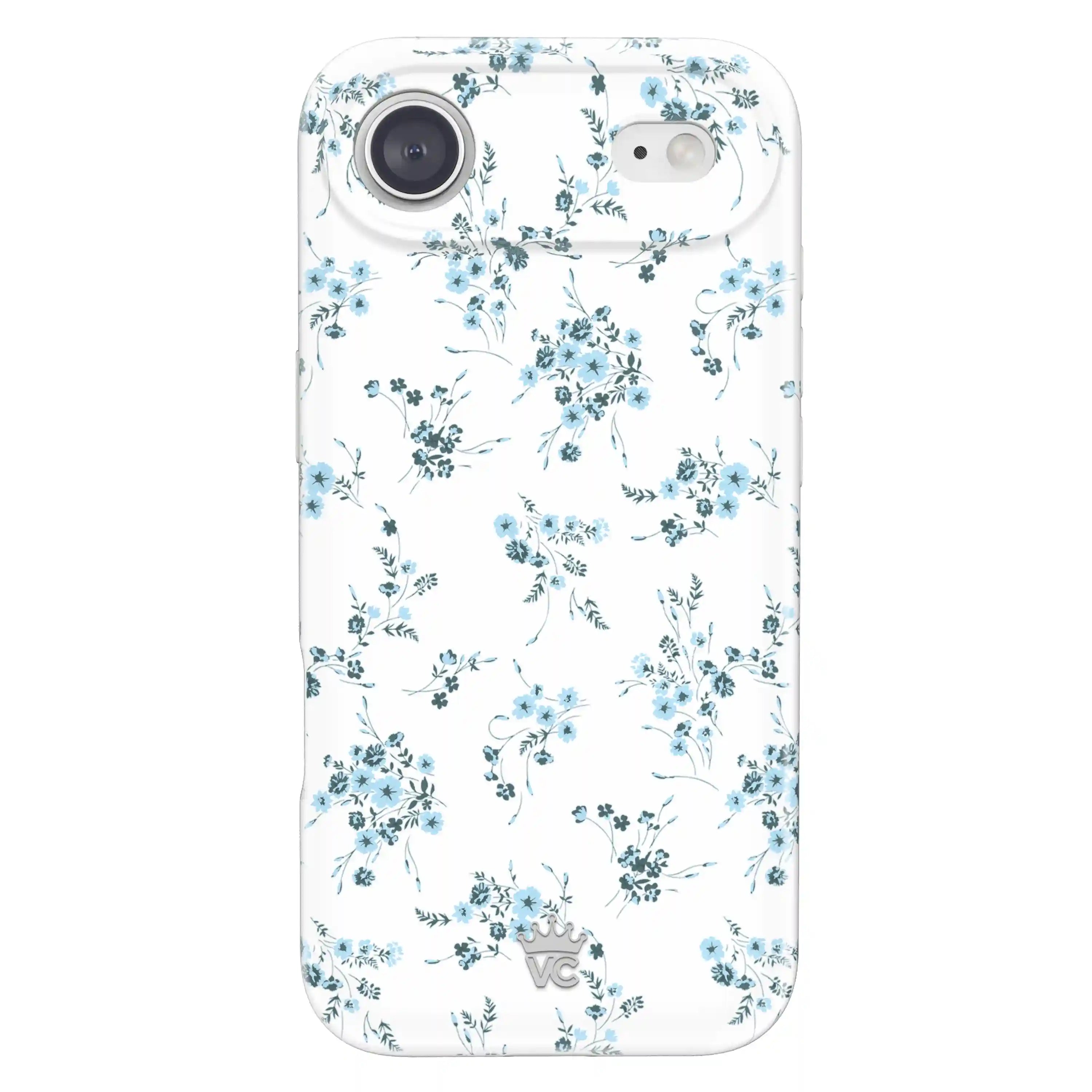 French Blue Floral iPhone Case
