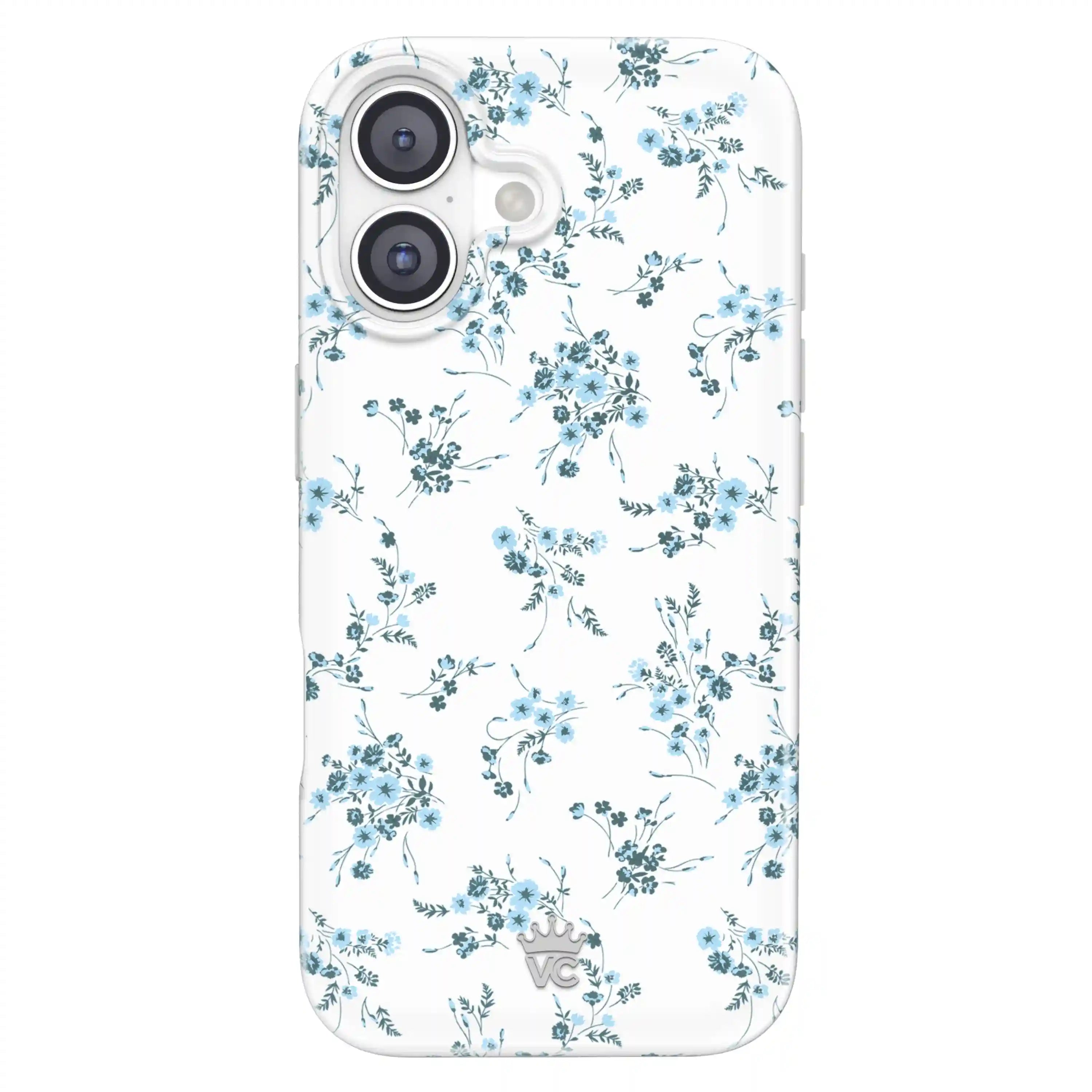French Blue Floral iPhone Case