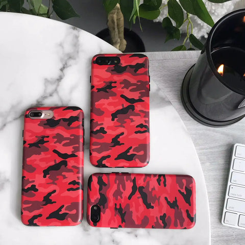 Red Camo iPhone Case