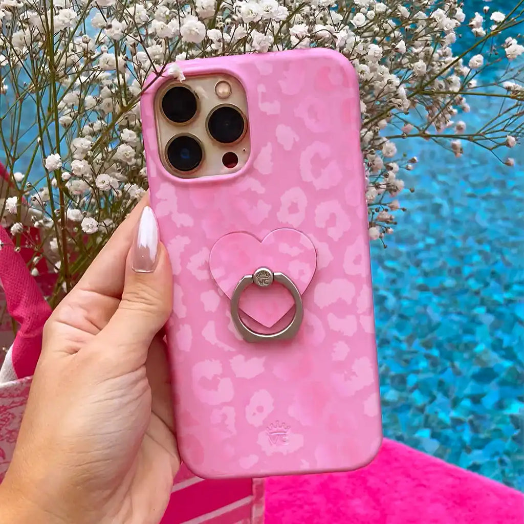 Hot Pink Leopard Phone Ring