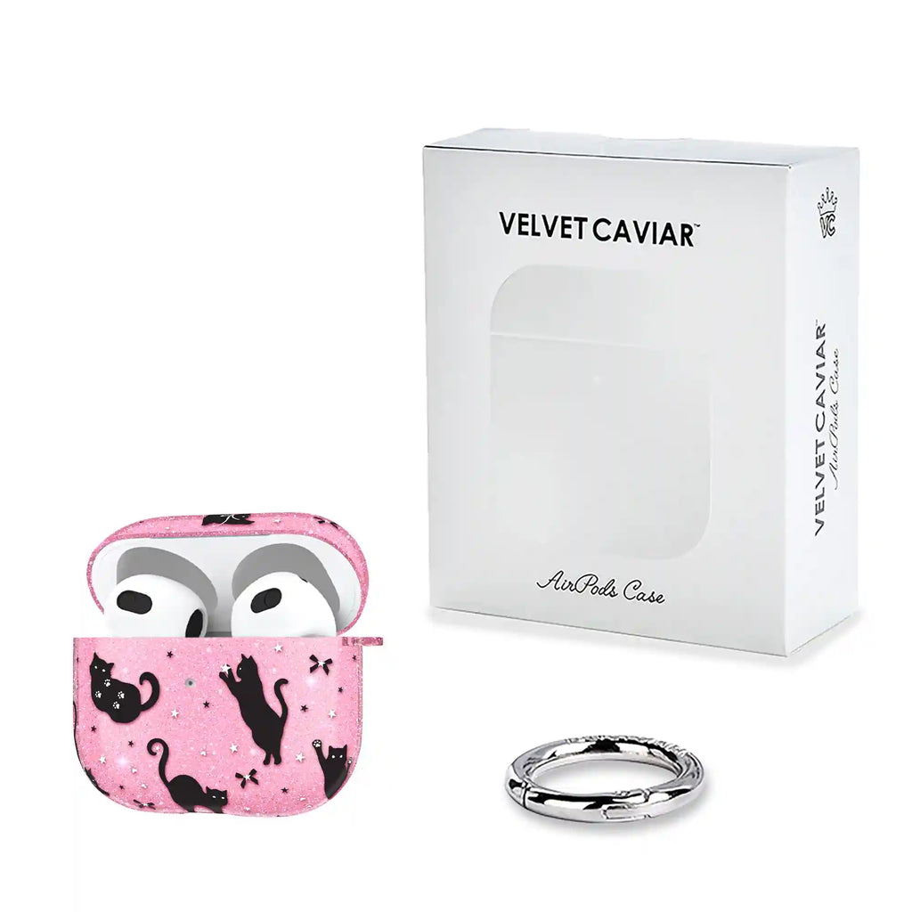Lucky Kittens Glitter AirPod Case