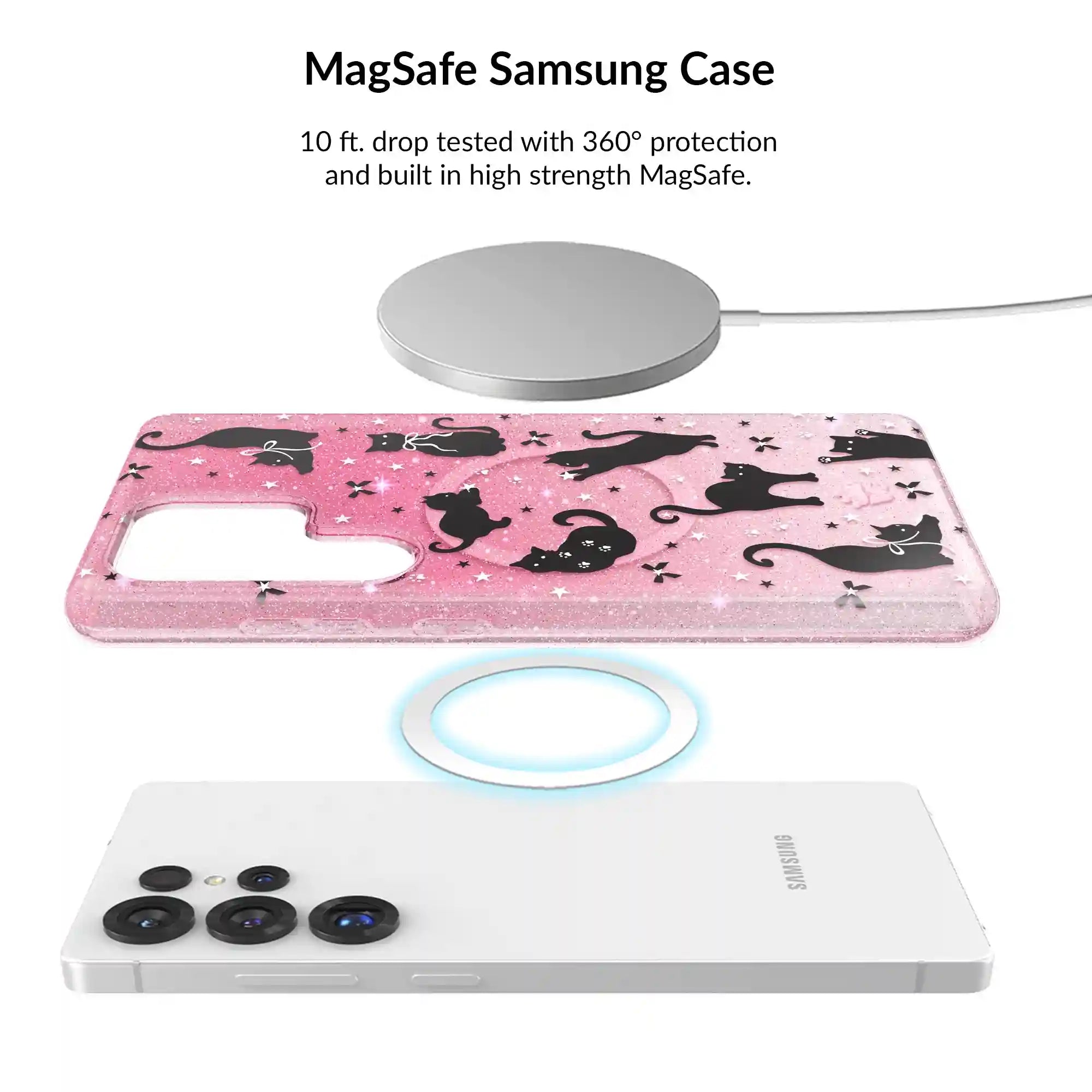Lucky Kittens Glitter Samsung Bundle Set