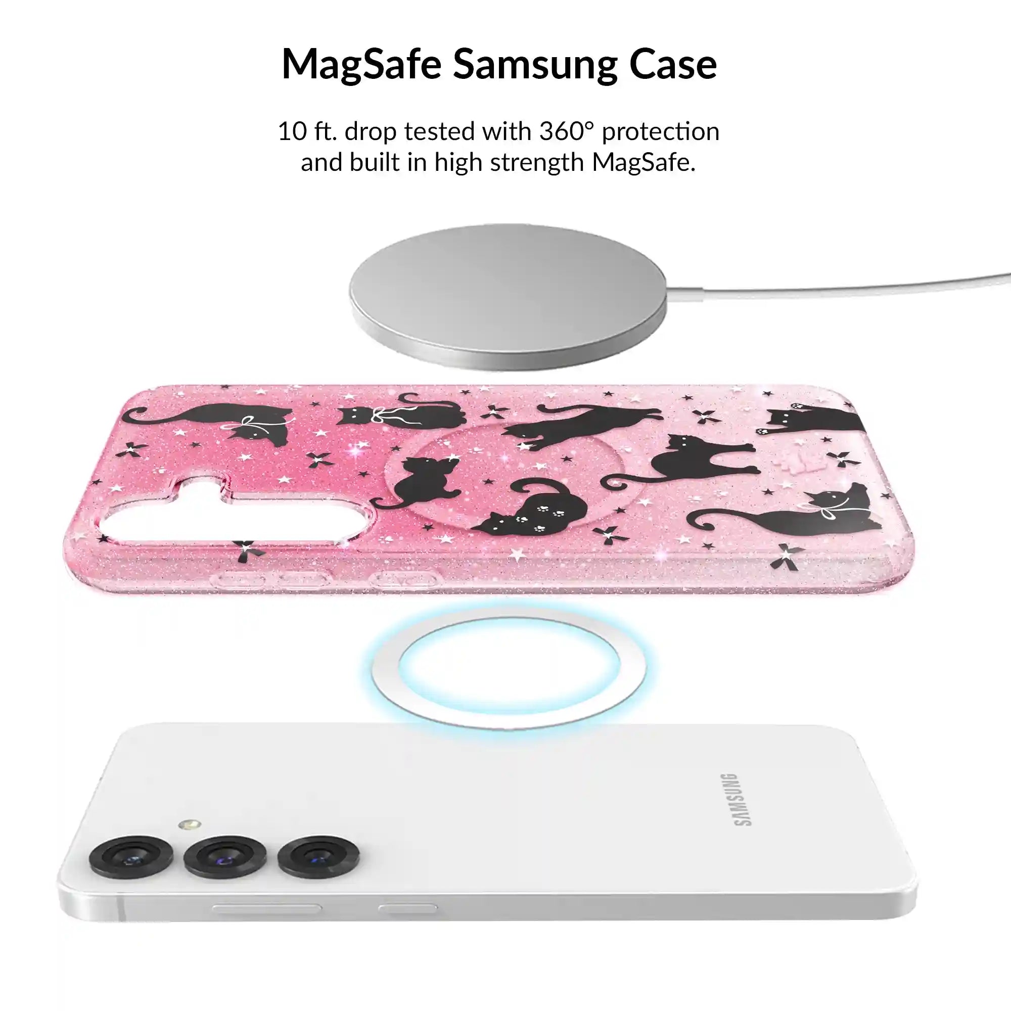 Lucky Kittens Glitter Samsung Bundle Set