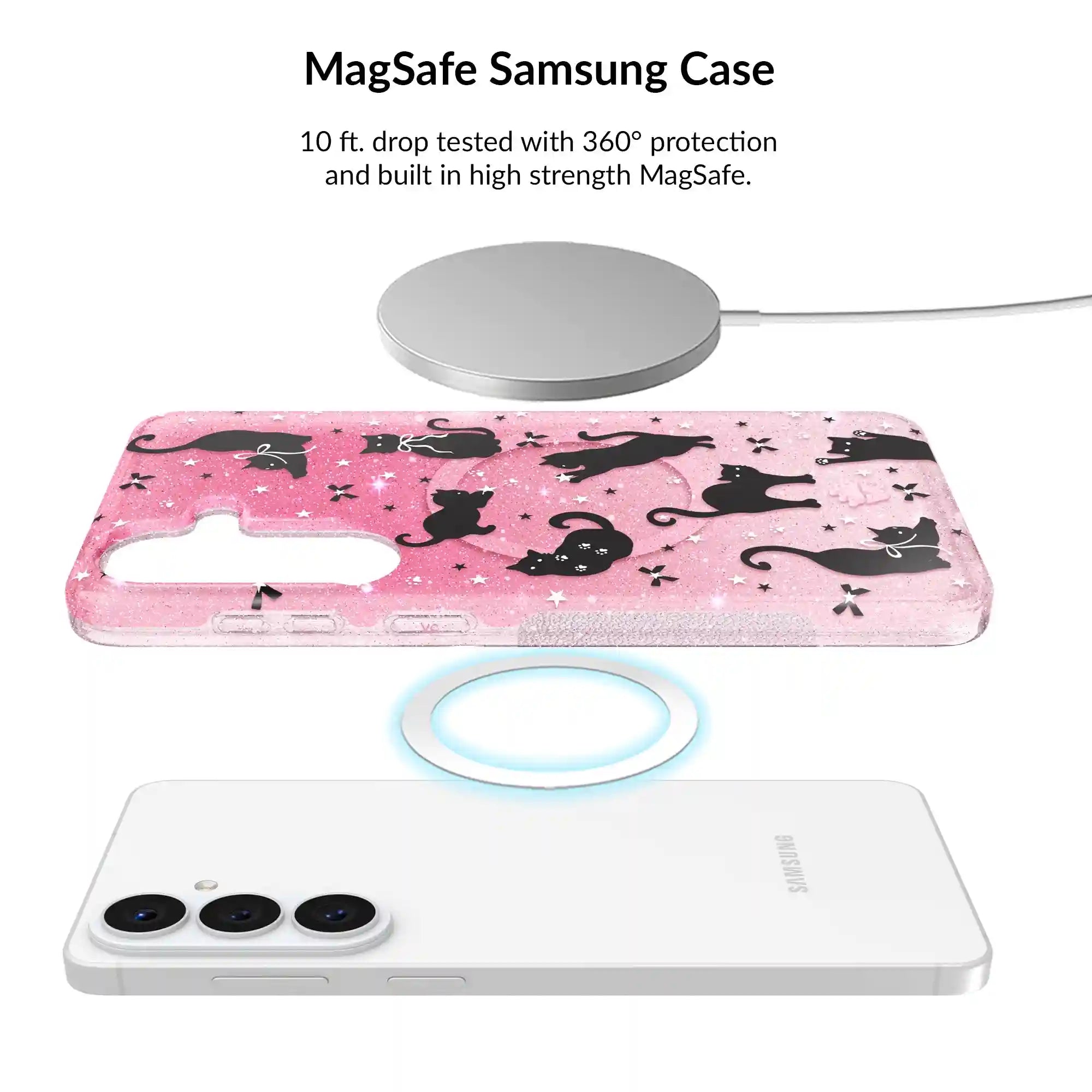 Lucky Kittens Glitter Samsung Bundle Set