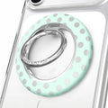 Mint Chrome Polka Dot MagSafe Grip Ring