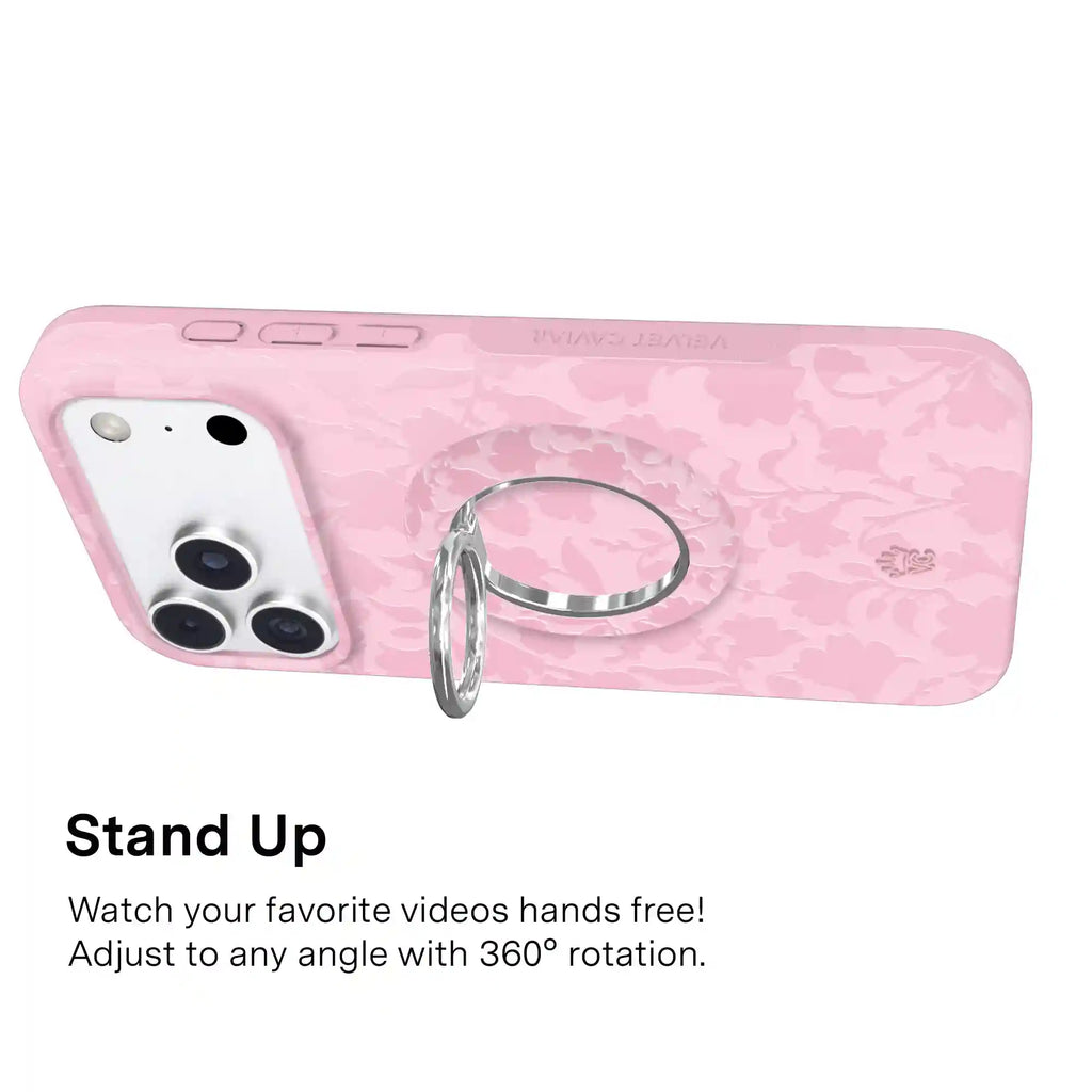Magical Mauve Floral MagSafe Grip Ring